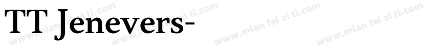 TT Jenevers字体转换